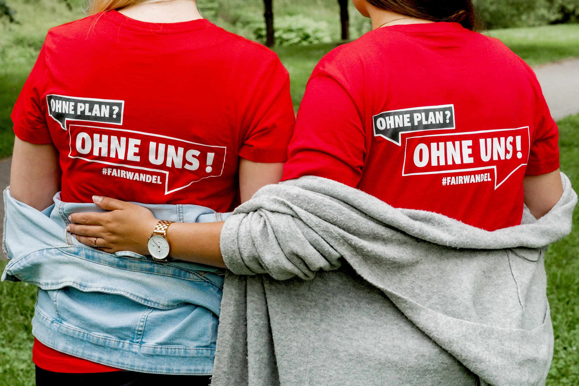 Rücken Olivia und Mareike
