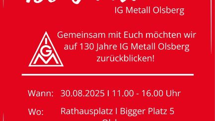 130 Jahre IG Metall Olsberg