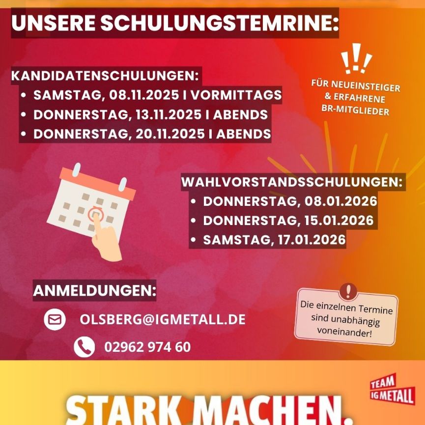 BR-Wahlen Schulungstermine