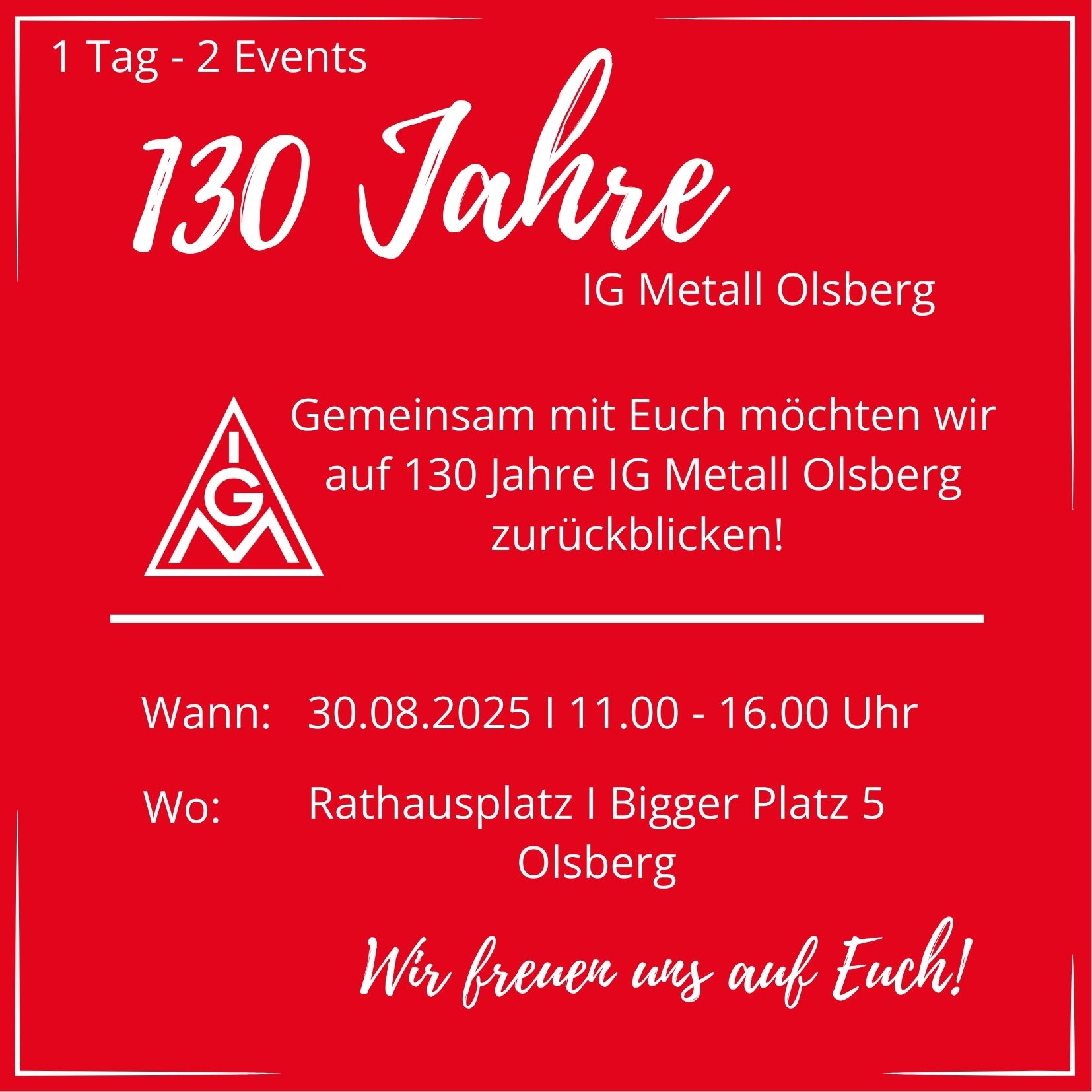 130 Jahre IG Metall Olsberg